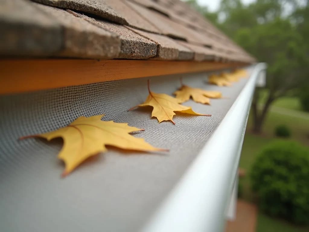Guarded gutter profile up close