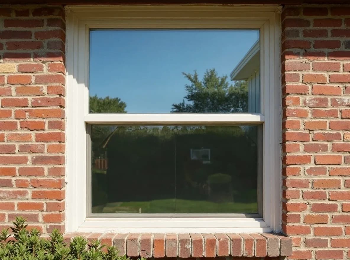 New energy-efficient windows set in brick